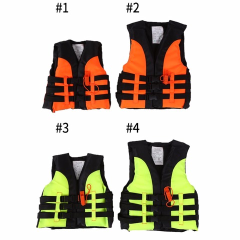 Gilet de sauvetage pour enfants, veste de sécurité pour le bateau, le ski aquatique, avec sifflet de survie, pour enfants de 2-12 ans, nouvelle collection ► Photo 1/6