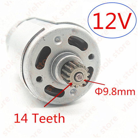 Moteur de remplacement à 14 dents cc 12V, pour MAKITA 629787 – 1 6270D 6227D 6270DWE 6271DWE 6271D 6270DWPE ► Photo 1/4