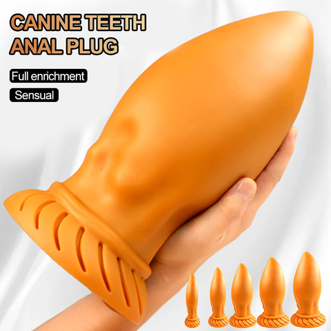 Super énorme Plug Anal en Silicone souple chrysanthème Anus expanseur produits de sexe pour adultes gros godemichet Anal érotique gode jouets sexuels pour les femmes ► Photo 1/6