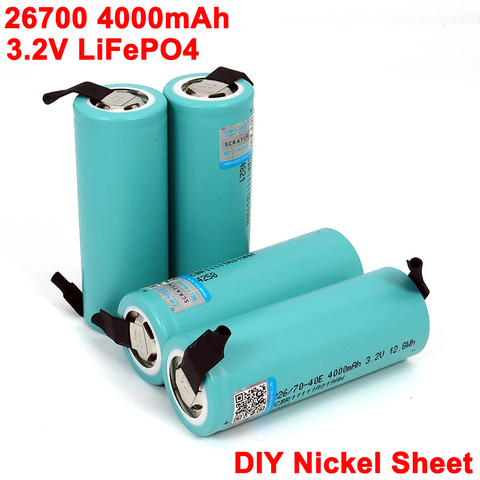 Batterie LiFePO4 3.2V 26700 4000mAh, 3C, décharge continue, Maximum 5C, pour voiture, scooter électrique, stockage d'énergie ► Photo 1/6