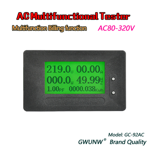 GWUNW – moniteur de tension électrique à affichage numérique multifonctionnel GC92 AC, ampèremètre ► Photo 1/1