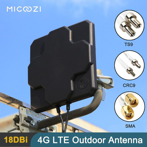 Antenne Mimo 18dbi 4G LTE double polarisation, panneau extérieur, double tête, réception améliorée pour Modem routeur Huawei ZTE 3G 4G ► Photo 1/6