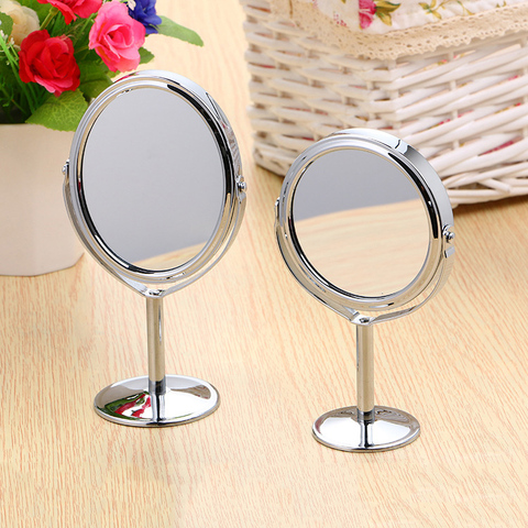 Miroir de maquillage de beauté de haute qualité Double face support grossissant Normal miroir outils cosmétiques durables et portables ► Photo 1/6