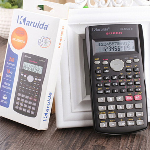 Calculatrice portable multi-fonction 2 lignes affichage numérique LCD calculatrice scientifique pour papeterie scolaire de bureau ► Photo 1/3