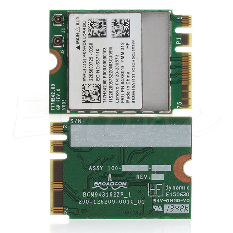 Carte WIFI sans fil double bande, Bluetooth 4.0, pour Lenovo G50-30 45 70 70M Z50-70-75 ► Photo 1/1