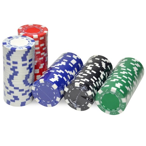 Lot de 10 jetons de Casino de Poker, en fer ABS + argile, jetons Texas Hold'em Poker, jetons en métal, ensemble accessoires de Poker ► Photo 1/6