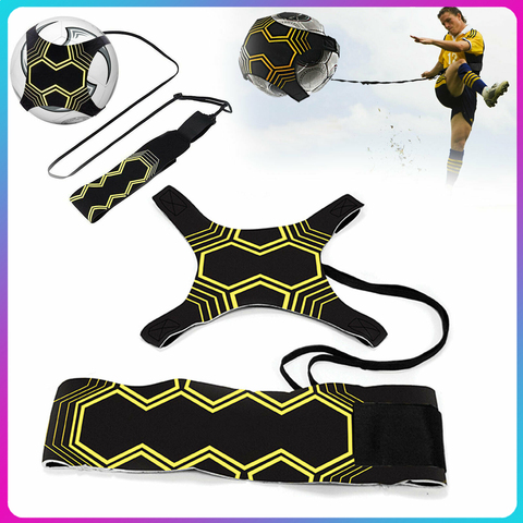 Entraîneur de Football Football coup de pied lancer Solo pratique entraînement aide compétences de contrôle équipement réglable balle sacs cadeau ► Photo 1/6