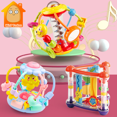 Bébé Hochet Activité Balle Hochets jouets éducatifs Pour Bébés Saisir Boule Puzzle Playgro jouets pour bébés 0-12 Mois montée D'apprentissage ► Photo 1/6