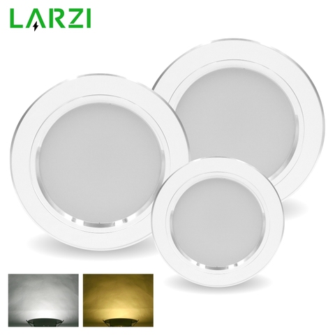 LED Downlight 5W 9W 12W 15W 18W rond blanc Ultra mince en aluminium lampe encastrée 220V 230V 240V LED ampoule intérieure LED éclairage ► Photo 1/6