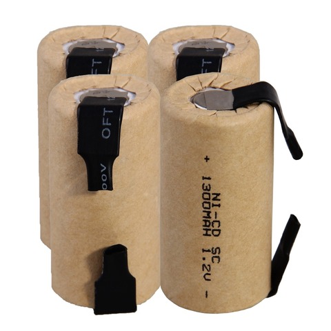 Capacité réelle comme déclaré SC batteries 1300mAh rechargeable sub C batterie akkumulator 1.2V onglets de soudage NICD pour tournevis ► Photo 1/6