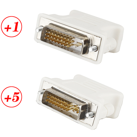 Adaptateur pour DVI D mâle vers VGA femelle/24 + 1pin / 24 + 5 pin mâle vers VGA femelle ► Photo 1/6