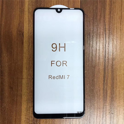 Film de protection d'écran en verre 3D pour Redmi 7 7A, à colle complète, courbe, réel, pour Redmi Note 7 6 5 Pro 6A Note 4x Redmi 5 Plus 4X ► Photo 1/1