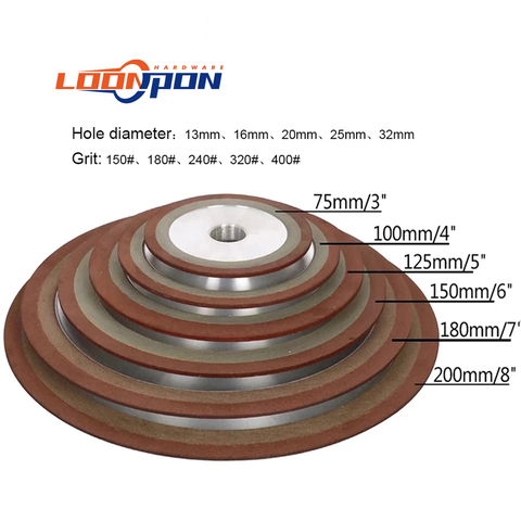 Disque d'affûtage en acier de tungstène, grain 75/80/100/125mm 150, pour affûtage roue en carbure métallique, 1 pièce ► Photo 1/6