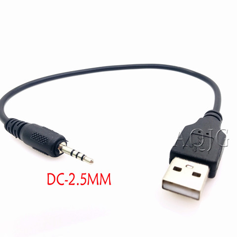 Prise en charge MP3 pour données de voiture, cordon de prise mâle vers USB 2.5, 2.0 A mâle Aux, 20cm ► Photo 1/3