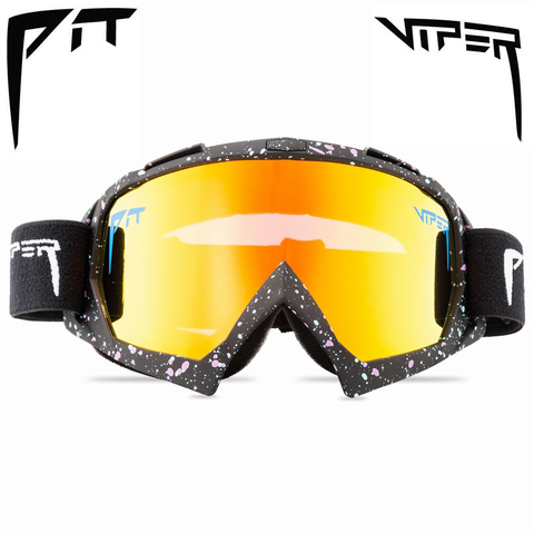 PIT VIPER marque Double couches Anti-buée lunettes de Ski Sport de plein air neige Snowboard lunettes hommes femmes motoneige masque UV400 lunettes ► Photo 1/6