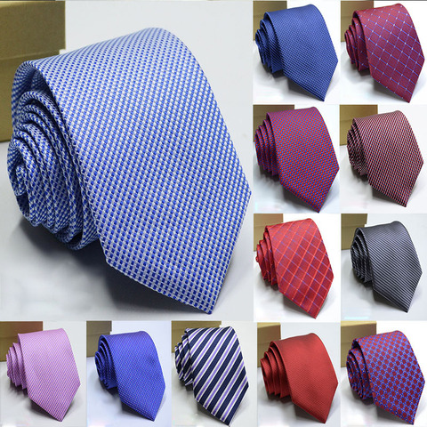 Cravates en soie pour hommes, accessoires de cou, 8cm, formels, pour le Business, mariage, nouveau Design, 100% ► Photo 1/6