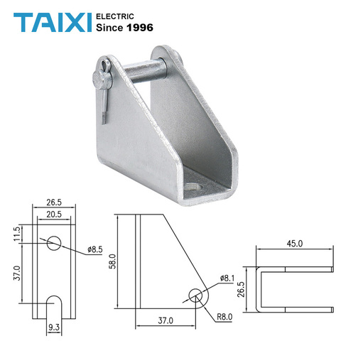 6MM actionneur linéaire électrique moteur support de montage colonne de levage 6000N 8MM 10MM fixe support siège base fixe plaque inférieure ► Photo 1/1