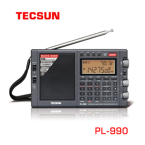 Tecsun – haut-parleur Bluetooth PL- 990, bande complète, récepteur Radio HF FM AM SW SSB, lecteur de musique, PL990, Original ► Photo 1/6