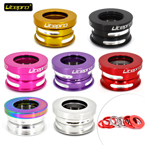 Litepro – ensemble de bols à roulement scellé pour casque de vélo pliant, couvercle de casque, cadre de vélo 28.6mm, Tube de tête de fourche, pièces BMX ► Photo 1/6