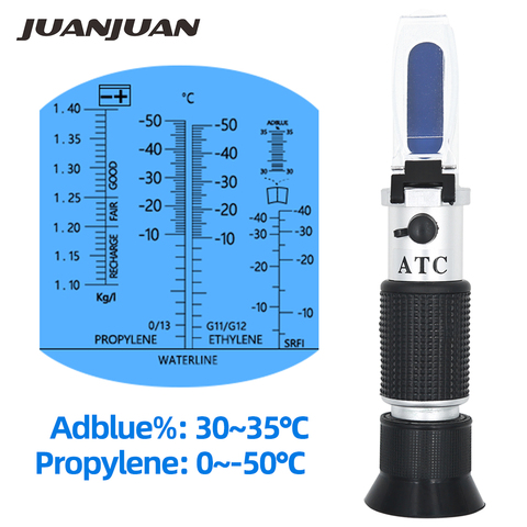 Réfractomètre de voiture 4 en 1, testeur d'urée pour véhicule, 30-35% Adblue, fluide, batterie antigel avec ATC, 50% de réduction ► Photo 1/6