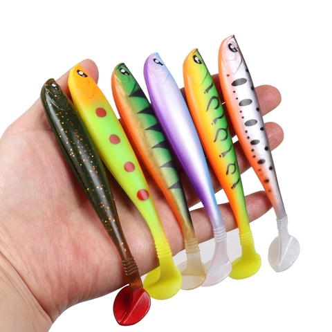 3 pièces/lot leurre de pêche souple 13cm 10g Silicone appât alose vers basse brochet vairon poisson en caoutchouc leurre de haute qualité ► Photo 1/6