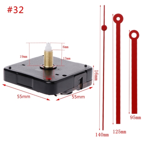 Mécanisme de mouvement d'horloge à Quartz, mains mur réparation pièces d'outils silencieux Kit de bricolage ► Photo 1/6