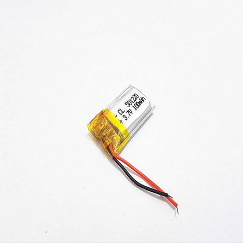 5 pièces 3.7V 100mAh 501220 Lithium polymère li-po Li ion batterie Rechargeable cellules pour Mp3 MP4 MP5 GPS mobile bluetooth ► Photo 1/3