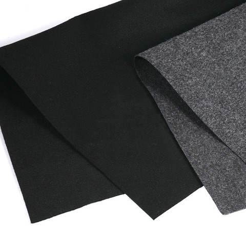 Tissu pour haut-parleur gris/noir, caisson de basses de voiture, Fiber de Polyester, panneau insonorisant, vêtements, couverture Anti-sismique, feutre ► Photo 1/6