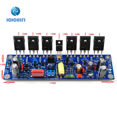 Amplificateur MONO de classe AB DC +/- 45V 200W8R (+-60V) 400W 4R (+-60V), panneau fini avec 6 pièces MOSFET 200w IRFP250 FET ► Photo 1/6