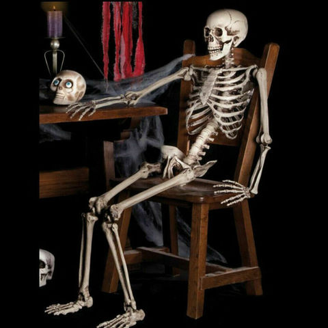 Squelette en os d'anatomie humaine Flexible, modèle médical, aide à l'apprentissage médical, croquis d'art, 40CM, Halloween, vente en gros ► Photo 1/6
