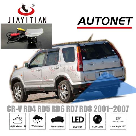 JiaYiTian-caméra de recul pour voitures, caméra de recul avec vue arrière pour Honda CRV CR-V 2e RD4 RD5 RD6 RD7 RD8 2001 2002 2003 à 2007 ► Photo 1/6