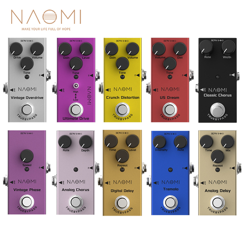 NAOMI-Mini pédale de guitare électrique, accessoires de guitare True Bypass, DV 9V ► Photo 1/6