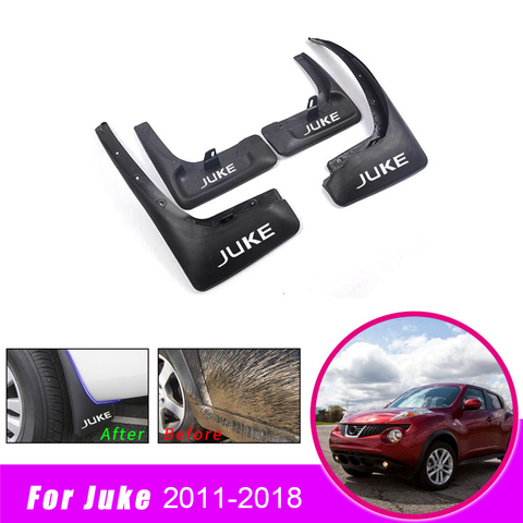 Garde-boue avant et arrière pour Nissan Juke, 4 pièces, pour garde-boue, accessoires de voiture, 2010, 2011, 2012, 2013, 2014, 2015 ► Photo 1/6