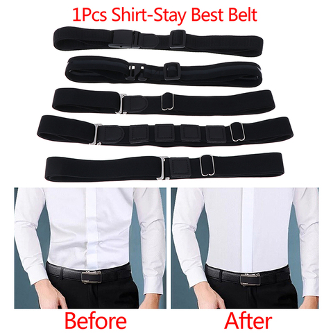 13Styles chemise facile séjour ceinture réglable antidérapant anti-rides porte-chemise sangles verrouillage support de ceinture près de chemise-séjour livraison directe ► Photo 1/6