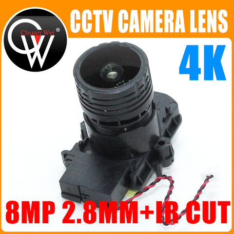 Objectif 2.8mm 4K HD 8MP F0.95 M16 Focal 1/2.7 pouces, coupe ir + objectif pour Module de carte de caméra IMX327 , IMX307 , IMX290 , IMX291 ► Photo 1/6