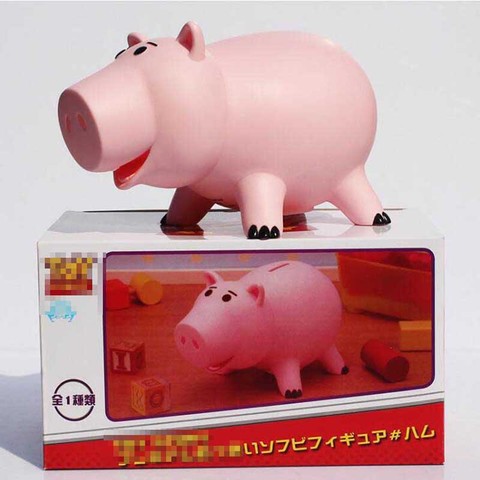 20cm jouet histoire 4 Hamm tirelire rose cochon tirelire PVC Figure jouet poupée cadeau d'anniversaire de noël pour les enfants ► Photo 1/3