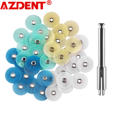 Disques de polissage dentaire réduction brute contour mandrin rayures ensemble matériaux dentaires blanchiment des dents ► Photo 1/6