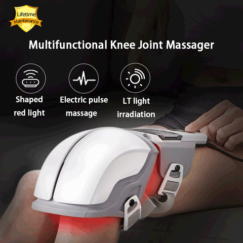 Garantie à vie Massage multifonctionnel du genou Laser hyperthermie choc électrique impulsion articulaire appareil de physiothérapie Massage des jambes ► Photo 1/5