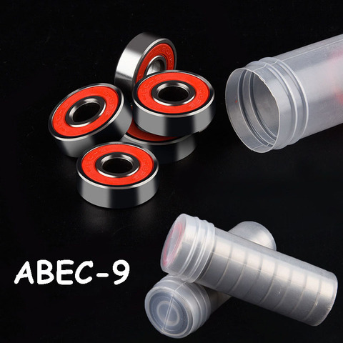 Roulements en acier inoxydable, 10 pièces, ABEC 9 608 2rs, haute Performance antirouille, pour roulettes, scooters, Skateboard, 8x22x7mm ► Photo 1/6