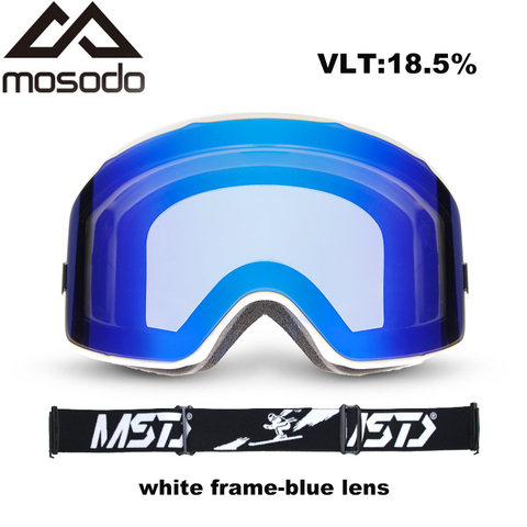 Mosodo lunettes de Ski conception cylindrique neige Ski alpin lunettes Ultra large champ de Vision hommes et femmes lunettes de Ski ► Photo 1/6