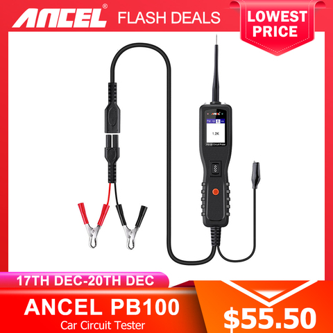 Ancel-sonde de Circuit PB100, outil de Diagnostic automobile, Scanner de puissance intégré, tension électrique 12V/24V ► Photo 1/6