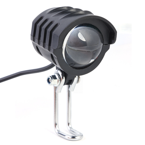 Lumière LED de vélo 36V 48V 60V vélo corne étanche lampe de poche avec corne pour vélo électrique phare avant lumière étanche ► Photo 1/6