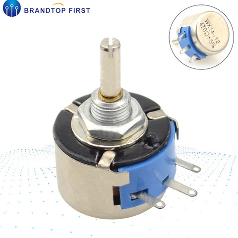 Potentiomètres enroulés avec fil, 3W, Europe, 1K, 10K, WX14-12, 100, 220, 470 ► Photo 1/6