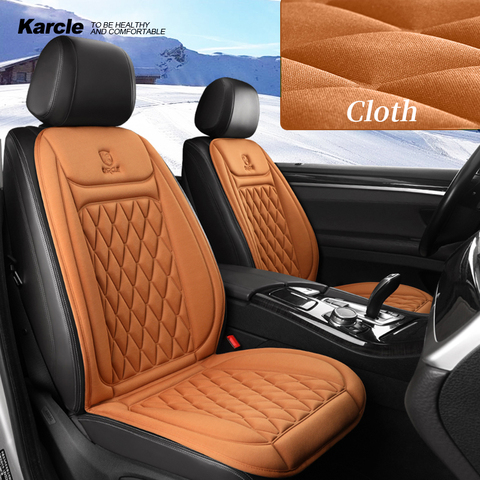 Karcle chauffage de siège de voiture électrique chauffant coussin de chauffage de voiture hiver housse de chauffe siège accessoires de voiture ► Photo 1/6