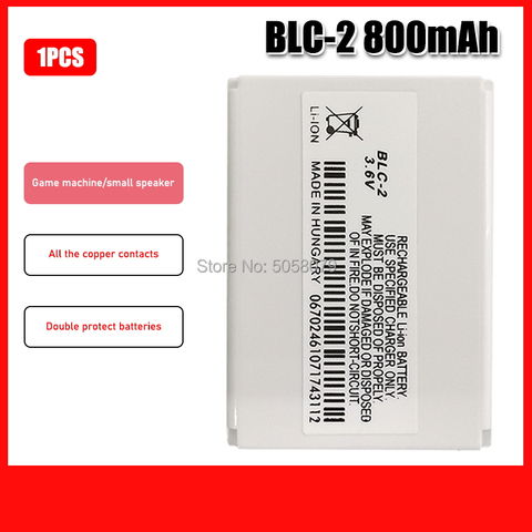 Batteries de téléphone rechargeables BLC2 BLC2 BLC-2 Li-ion, Batteries de remplacement pour Nokia 3310 3330 3315 3350 3510 ► Photo 1/6