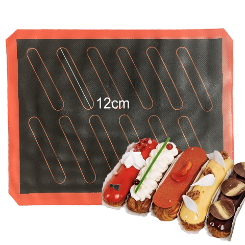 Plaque de cuisson antiadhésive en Silicone de qualité alimentaire, outil de cuisson pour cookies, pain, Macaron, biscuits, Eclair, bouffées ► Photo 1/6