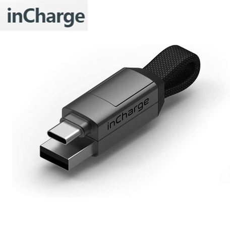 InCharge 6-le couteau suisse Six-en-un de câbles, porte-clés Portable USB/USB-C/Micro USB/câble de charge foudre ► Photo 1/6