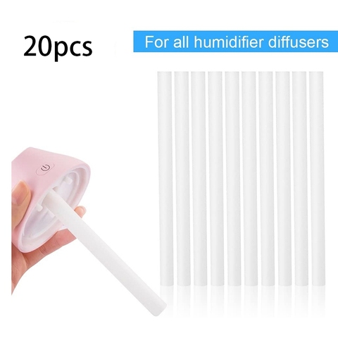 20 pièces humidificateur filtres remplacement coton éponge bâton pour USB humidificateur arôme diffuseurs brumisateur humidificateur d'air ► Photo 1/6