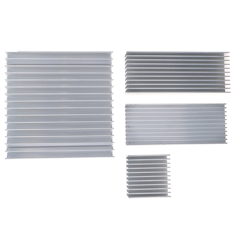 Coussin de refroidissement de radiateur d'alliage d'aluminium pour le radiateur de radiateur de refroidisseur de puce d'ic de LED de puissance élevée 40x40x20mm 100x40x8mm ► Photo 1/6