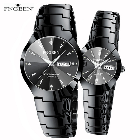 FNGEEN-montre pour femmes et hommes, marque de luxe, bracelet en acier, tendance, cadeau pour couples amoureux, 2022 ► Photo 1/6